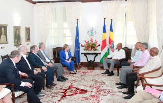 President Dr. Patrick Herminie Meets European Parliament Fisheries Committee Ahead of Fisheries Agreement Renewal