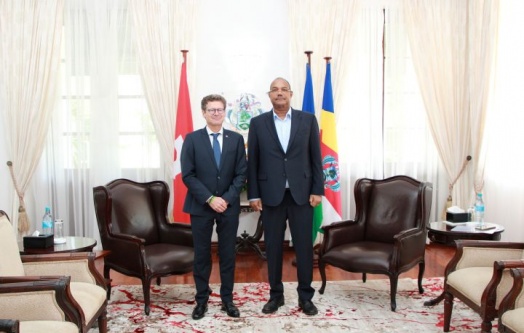 President Herminie Received Credentials of the Ambassador of Switzerland and Reaffirmed Commitment to Enhanced Bilateral Cooperation