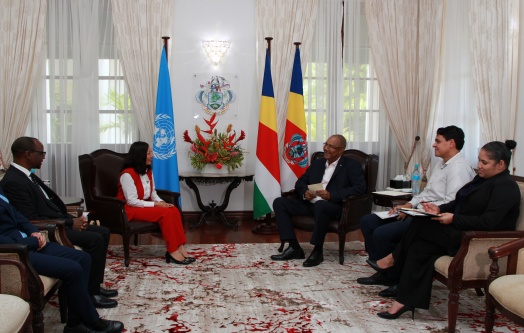President Herminie Receives United Nations Resident Coordinator at State House