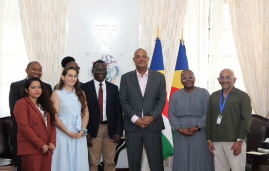 Regional Waste Management and Ocean Conservation in Focus as President Dr Patrick Herminie Receives IUCN Delegation