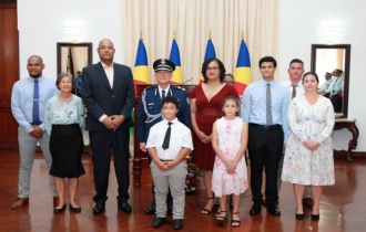 President Dr. Patrick Herminie Swears In Mr Godfra Hermitte as Commissioner of Police