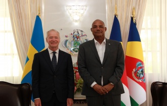 President receives credentials of Ambassador of the Kingdom of Sweden to the Republic of Seychelles