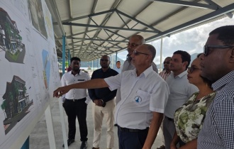 President Herminie Presented with Future Development Vision for New Baie St Anne Jetty