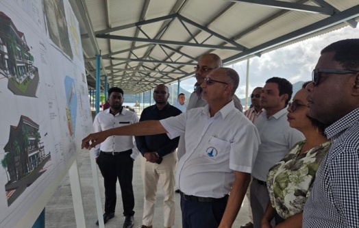 President Herminie Presented with Future Development Vision for New Baie St Anne Jetty