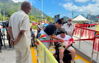 President Herminie Joins Ceremony to Open Stad Linite Accessibility Ramp, Marking a New Era of Inclusion in Seychelles Sport