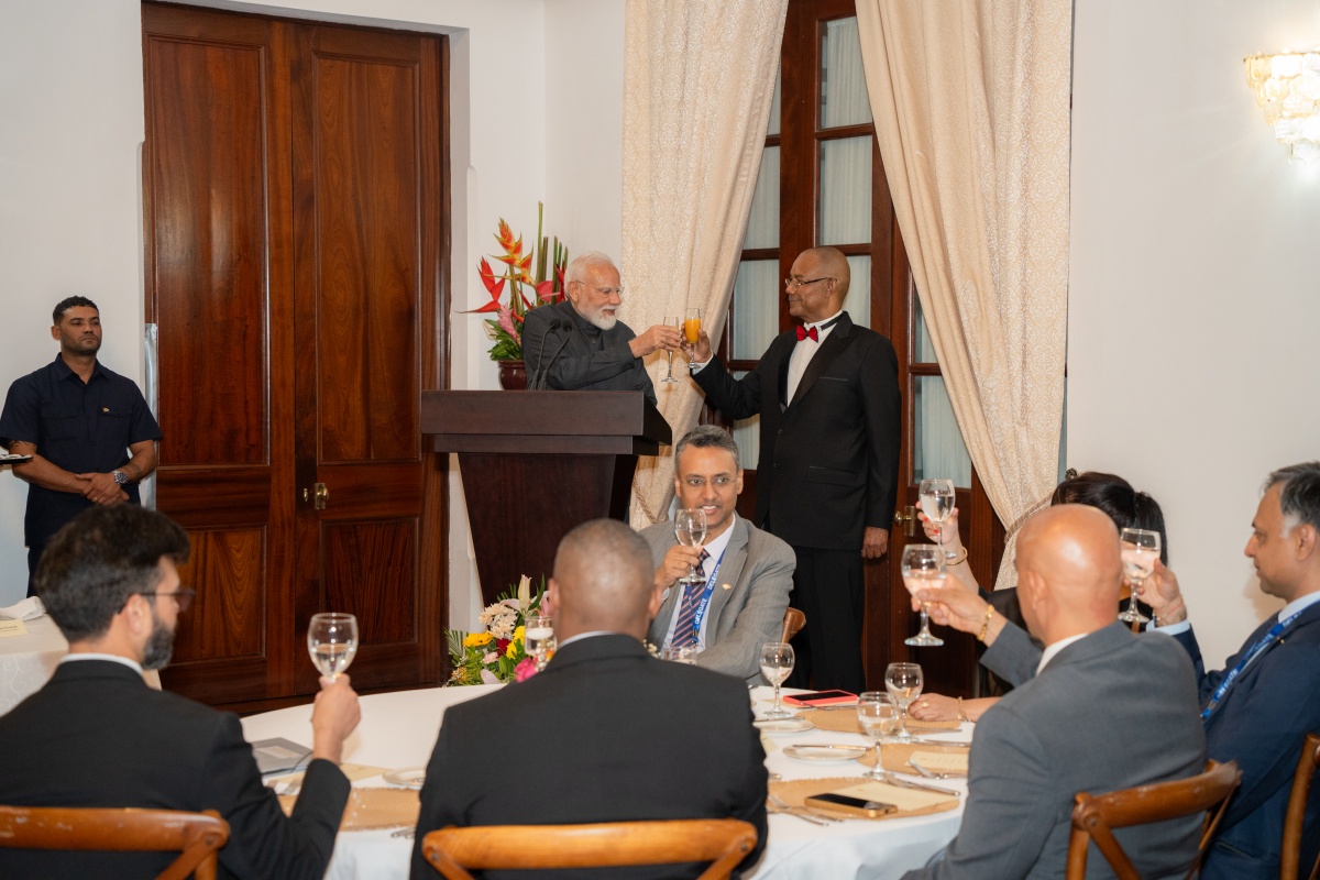 President Herminie Hosts State Dinner in Honour of Prime Minister Modi at State House