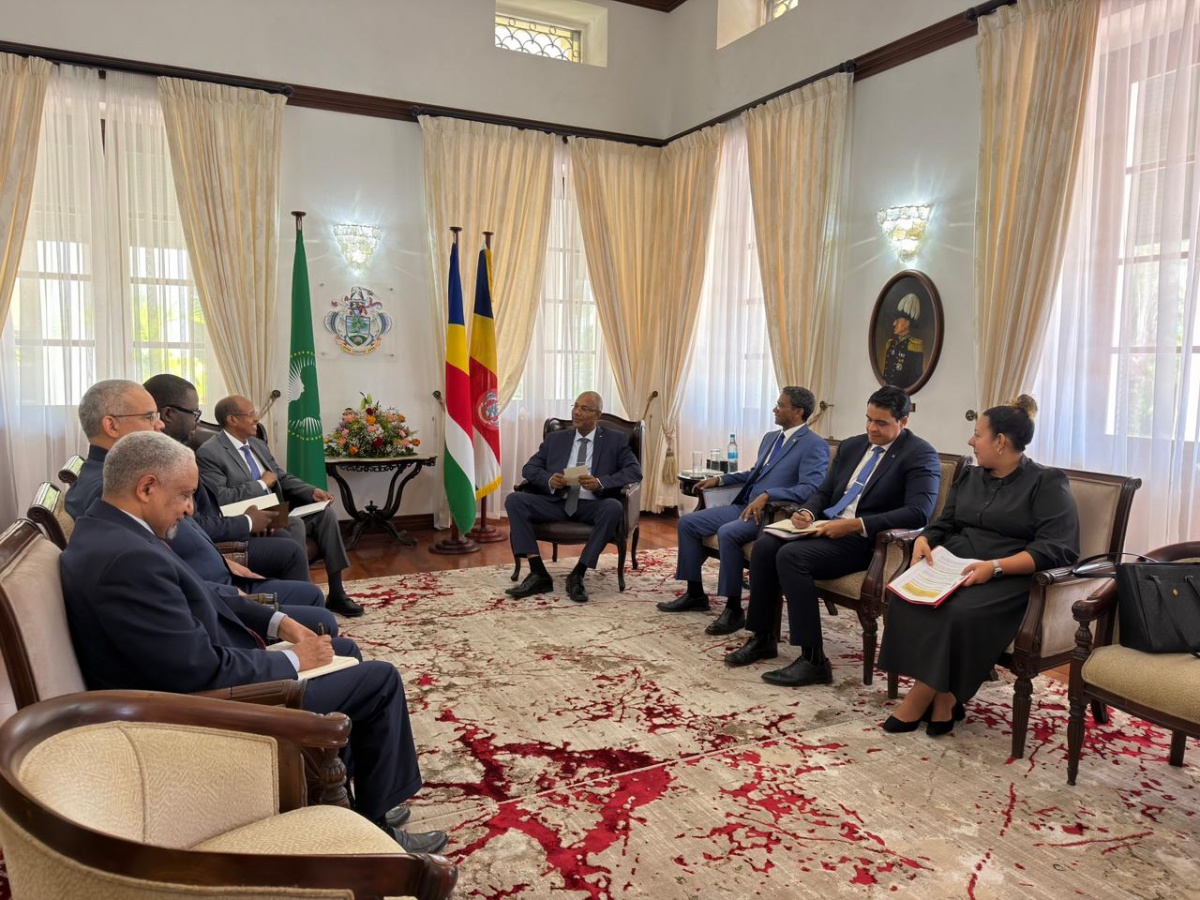 President Herminie and African Union Commission Chairperson Reaffirm Commitment to African Unity and Cooperation.