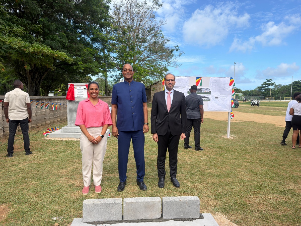 Anse Royale Indoor Sports Complex Reaches Major Milestone with First Stone-Laying Ceremony