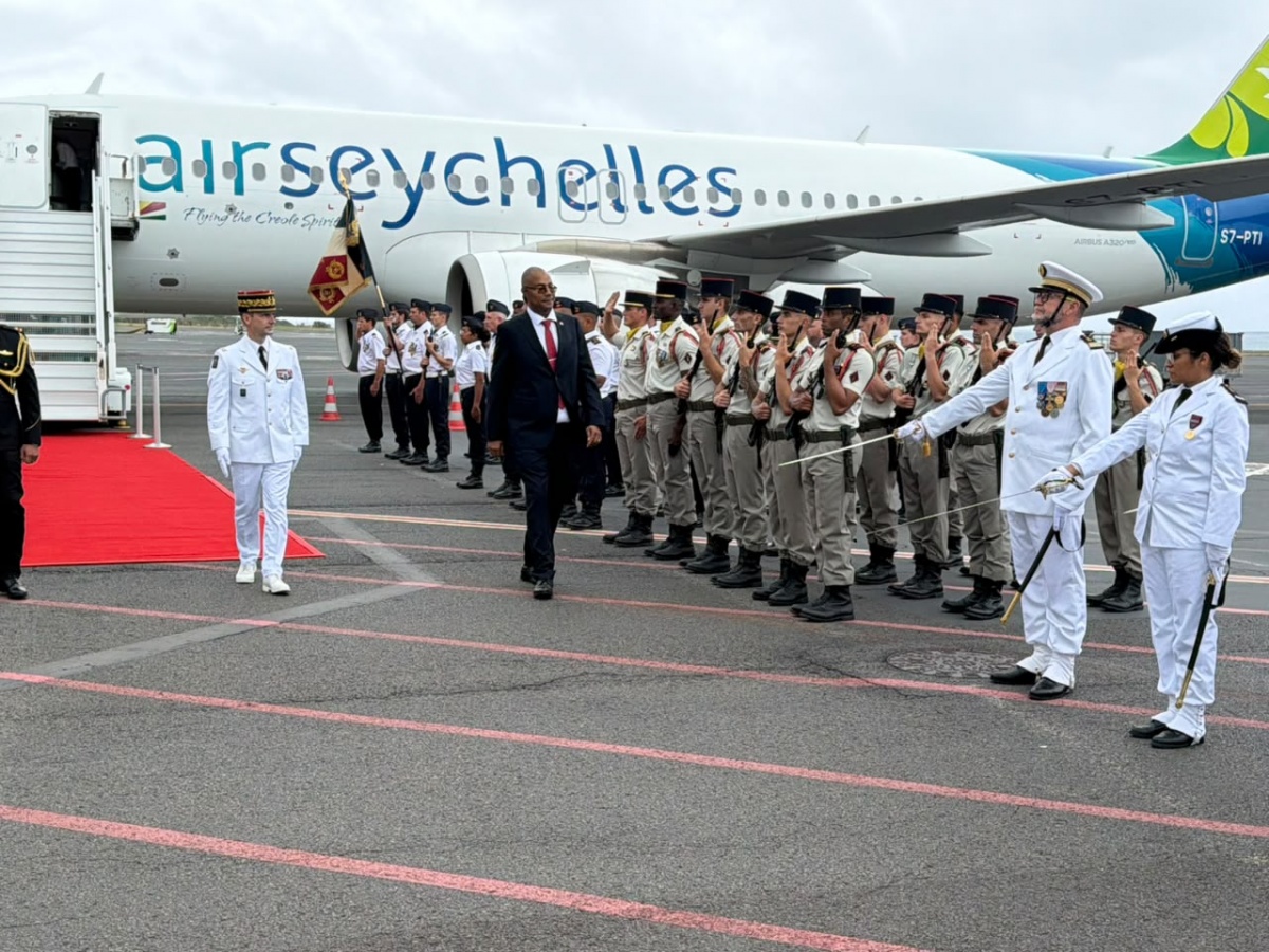 President Herminie arrives in La Réunion for an official visit amid France’s National Day celebrations