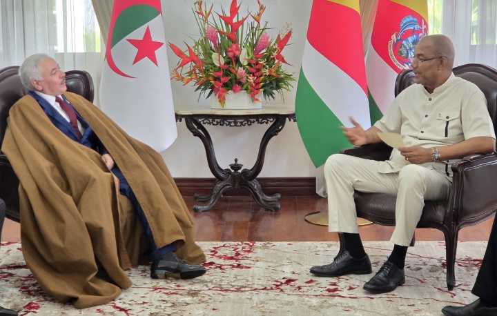 President Herminie receives Algerian Ambassador as Seychelles and Algeria deepen cooperation