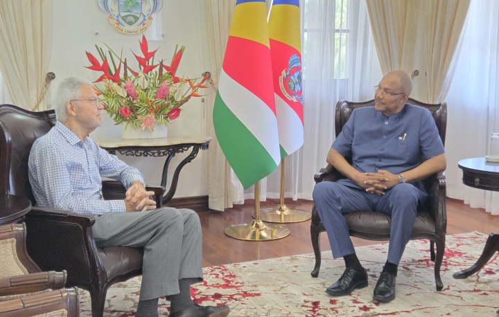 President Herminie Honours Ambassador Claude Morel's Distinguished Diplomatic Career