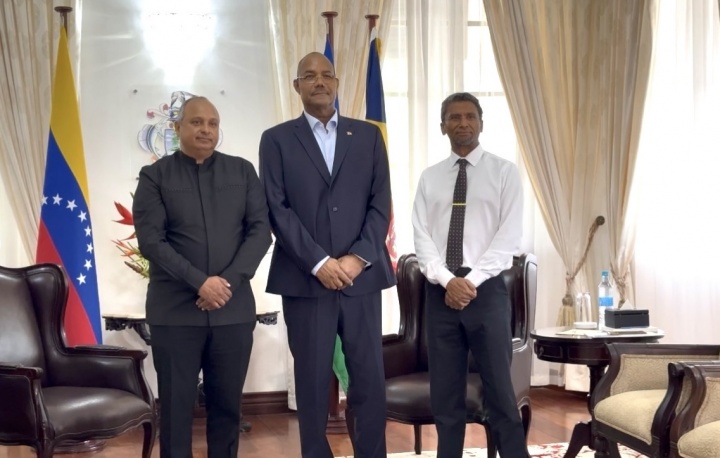 President Herminie Receives Credentials from Ambassador-designate of Venezuela