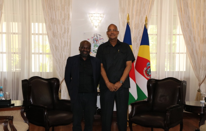President Herminie Commends Daliso Chaponda's Engagement with Seychellois Youth .