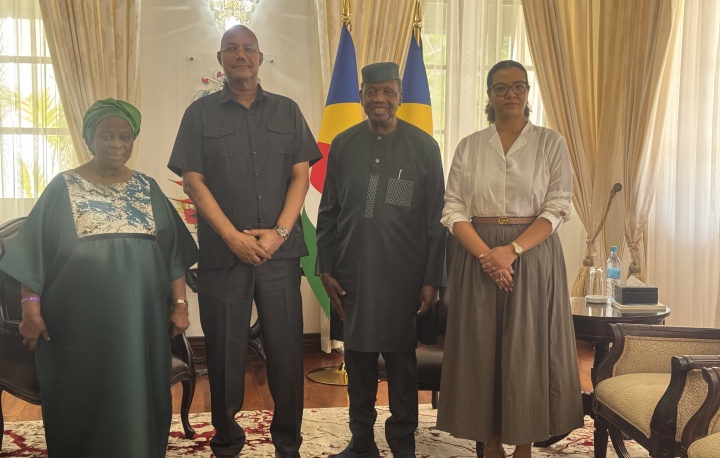 President Herminie Welcomes RCCG Leaders to Seychelles for Courtesy Call.