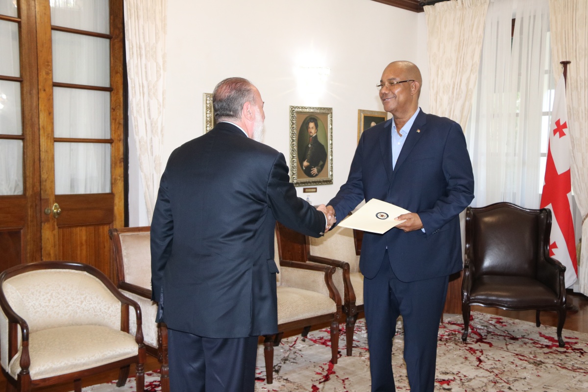 Ambassador-Designate of Georgia Presents Letters of Credence to President Herminie