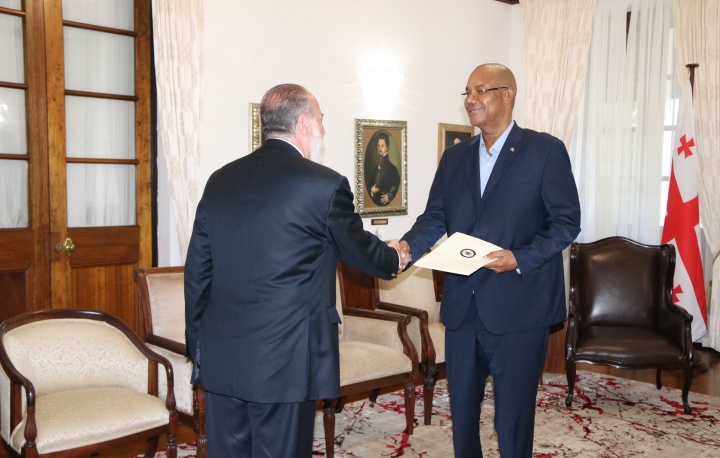 Ambassador-Designate of Georgia Presents Letters of Credence to President Herminie