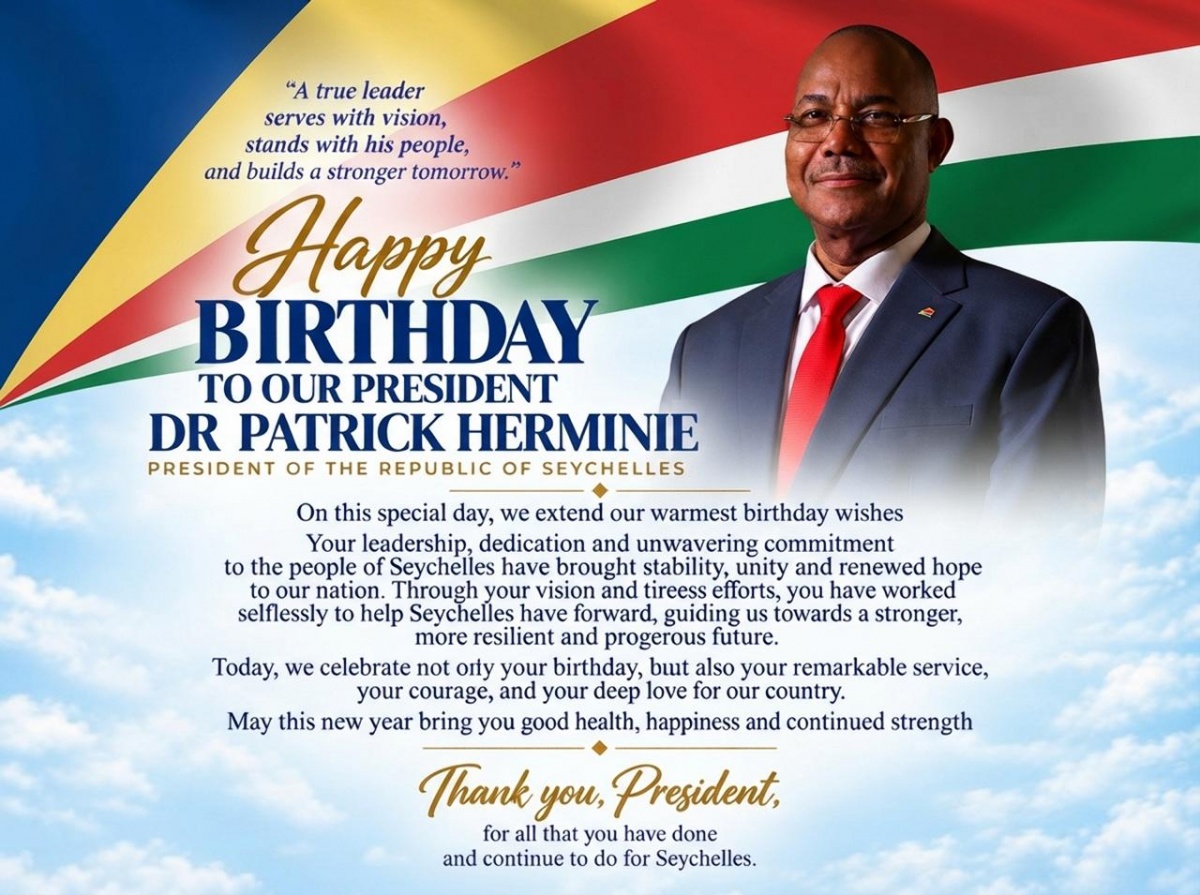 Honoring His Excellency, President Dr Patrick Herminie on His Birthday