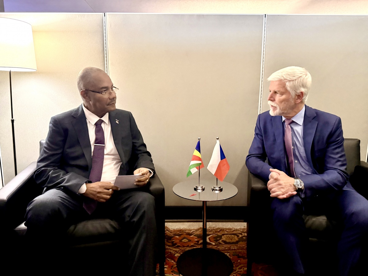President Herminie and Czech President Pavel Discuss Strengthening Seychelles–Czech Cooperation