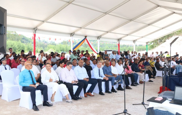 President Herminie Launches New Land Reclamation Project to Shape Seychelles' Future