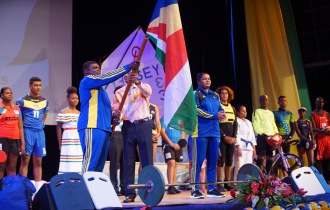 President Faure attends send-off for 10th Indian Ocean Island Games 2019