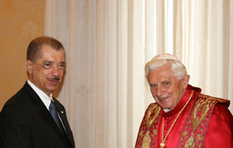 President Michel on official visit to the Vatican