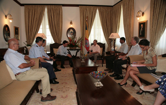 President Michel And Spanish Delegation Discuss Piracy Threats