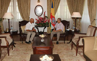 PRESIDENT MICHEL AND LEADER OF THE OPPOSITION MEET