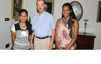 Best A-level Students Meet With President Michel