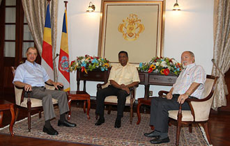 “Let us benefit from the wisdom of two former Heads of State”- President Faure holds first meeting with President Michel and President Mancham