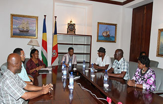 President Danny Faure Meets with Chairpersons of Arts Associations at State House
