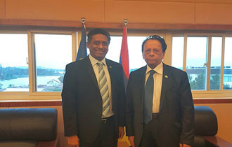 President Faure Meets Prime Minister of Mauritius