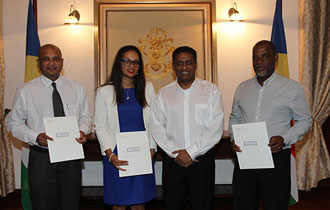 President Faure Presents New Ambassadors with Instrument of Appointment