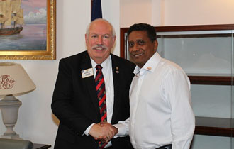 President Faure Meets The Lions Club International Delegation