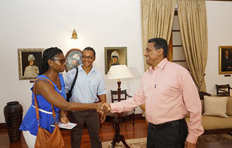 President Faure Supports Two Seychellois on Voluntary Mission in South Africa