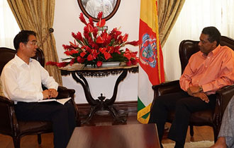 Courtesy call by IMF mission's new head to Seychelles