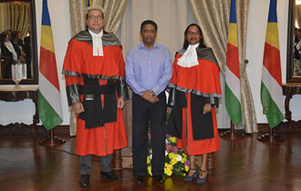 Justice Govinden and Justice Pillay Sworn In as Judges of the Supreme Court of Seychelles