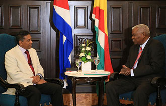 President Faure holds talks with President of National Assembly of Cuba