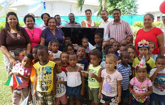 President Faure visits schools on inner islands to mark International Children’s Day