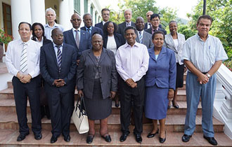 President Danny Faure Receives Judges of the COMESA Court of Justice