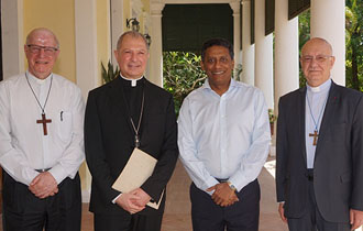 President Faure Receives Representative of the Roman Catholic Church