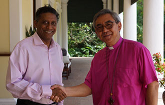 President Faure Receives New Archbishop of the Indian Ocean Province
