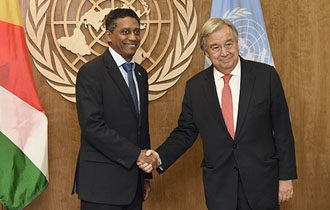 Secretary-General thanks Seychelles for upholding UN values
