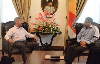 President Faure receives Foreign Secretary for India