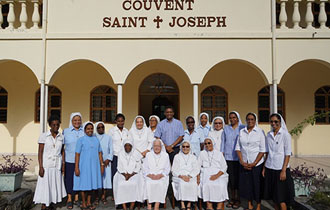 President pays visit to Sisters at St Joseph de Cluny Convent