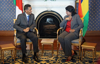 Courtesy Call on the President of the Republic of Mauritius
