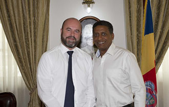 L’Ambassadeur de Suisse pour les Seychelles en visite de courtoisie chez le Président Faure