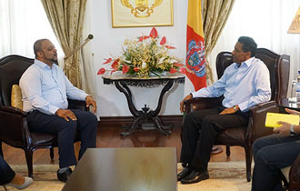 President meets New Chairperson and SG of the SCCI
