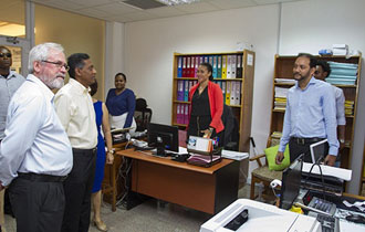 President Danny Faure visits the Ministry of Finance, Trade, Investment and Economic Planning