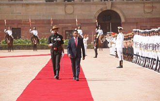 Seychelles President Danny Faure receives warm reception in New Delhi