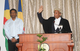 His Worship Brassel Adeline sworn-in as Master of the Supreme Court